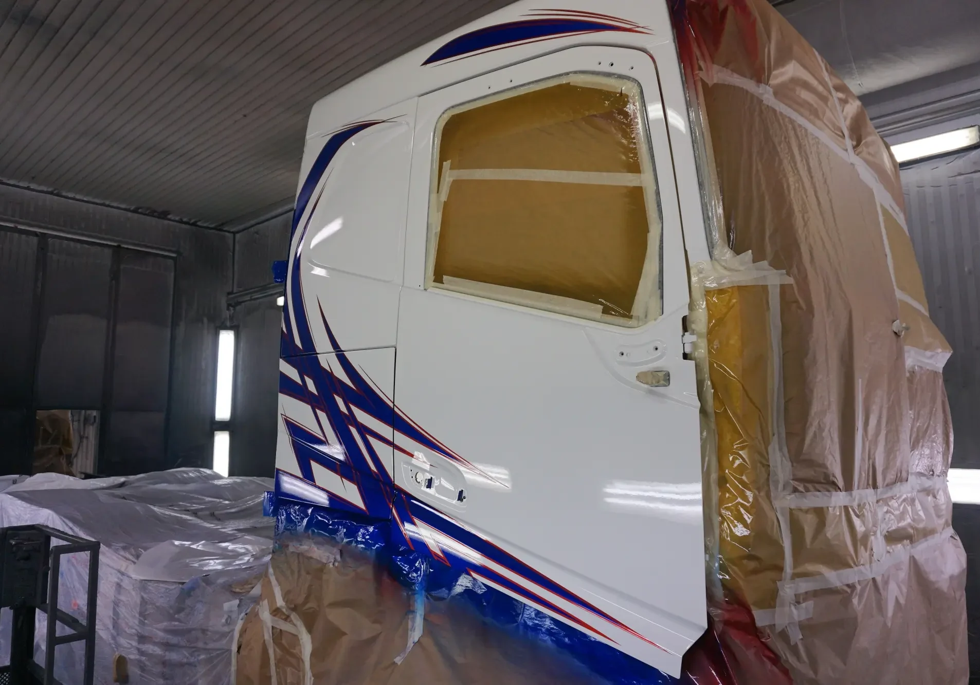 Lackering av lastbil